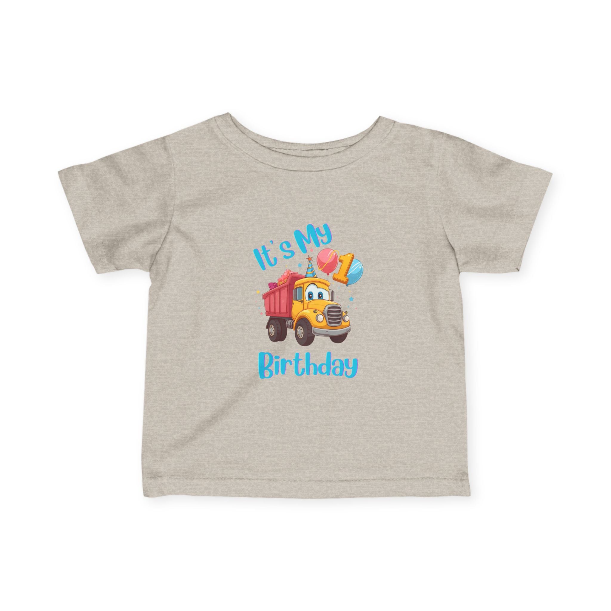 Birthday Truck Tee for Infants, Cute Baby Shirt, Toddler Birthday Outfit, First Birthday Gift, Playful Infant Apparel