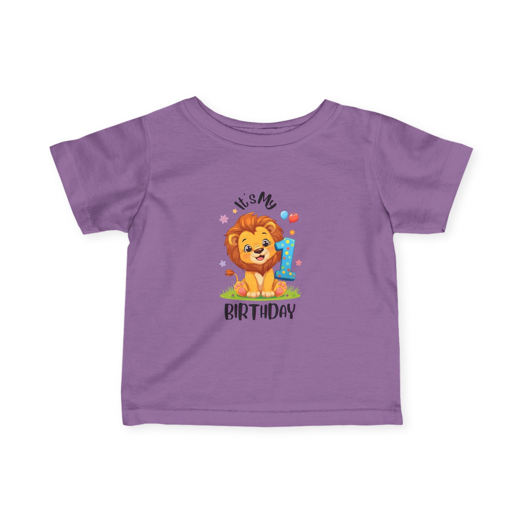 Cute Lion Birthday T-Shirt for Infants, First Birthday Outfit, Baby Shower Gift, Toddler Birthday Top, Kids Party Wear