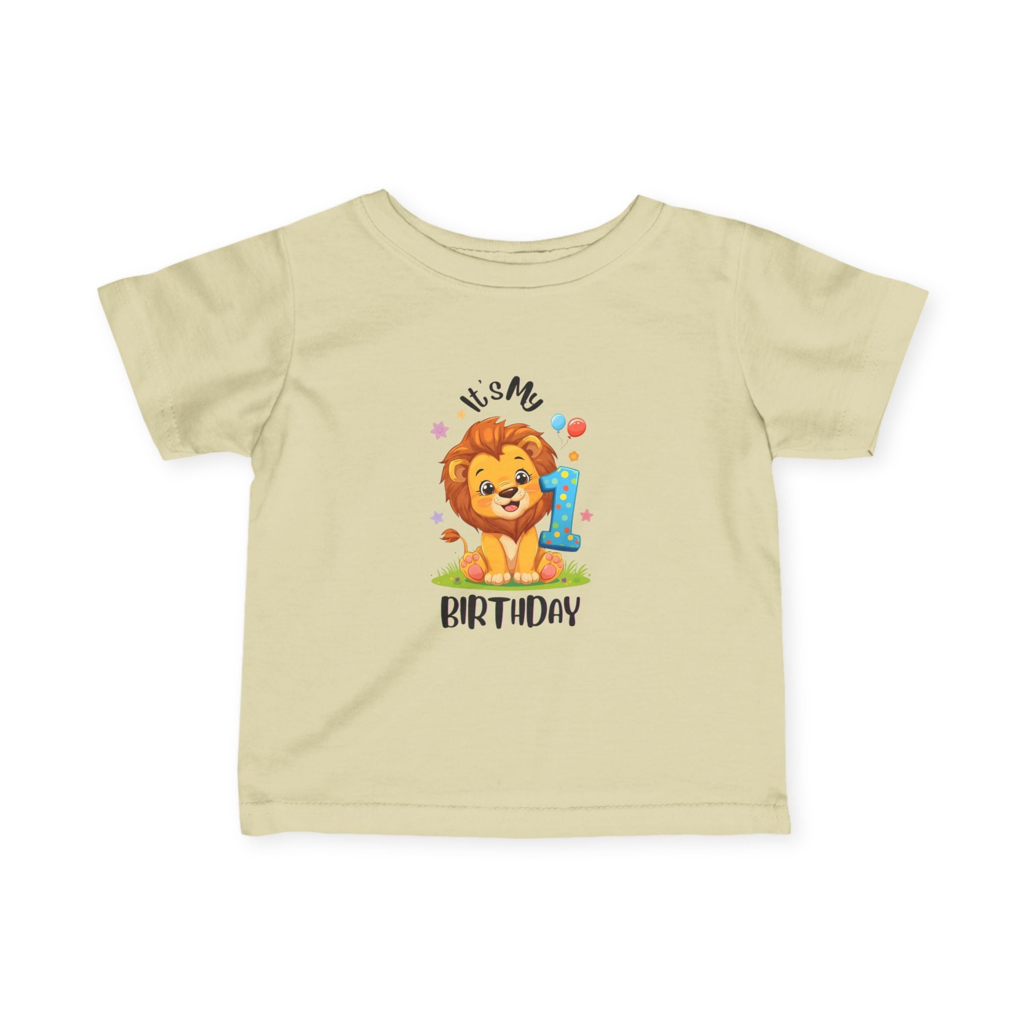 Cute Lion Birthday T-Shirt for Infants, First Birthday Outfit, Baby Shower Gift, Toddler Birthday Top, Kids Party Wear