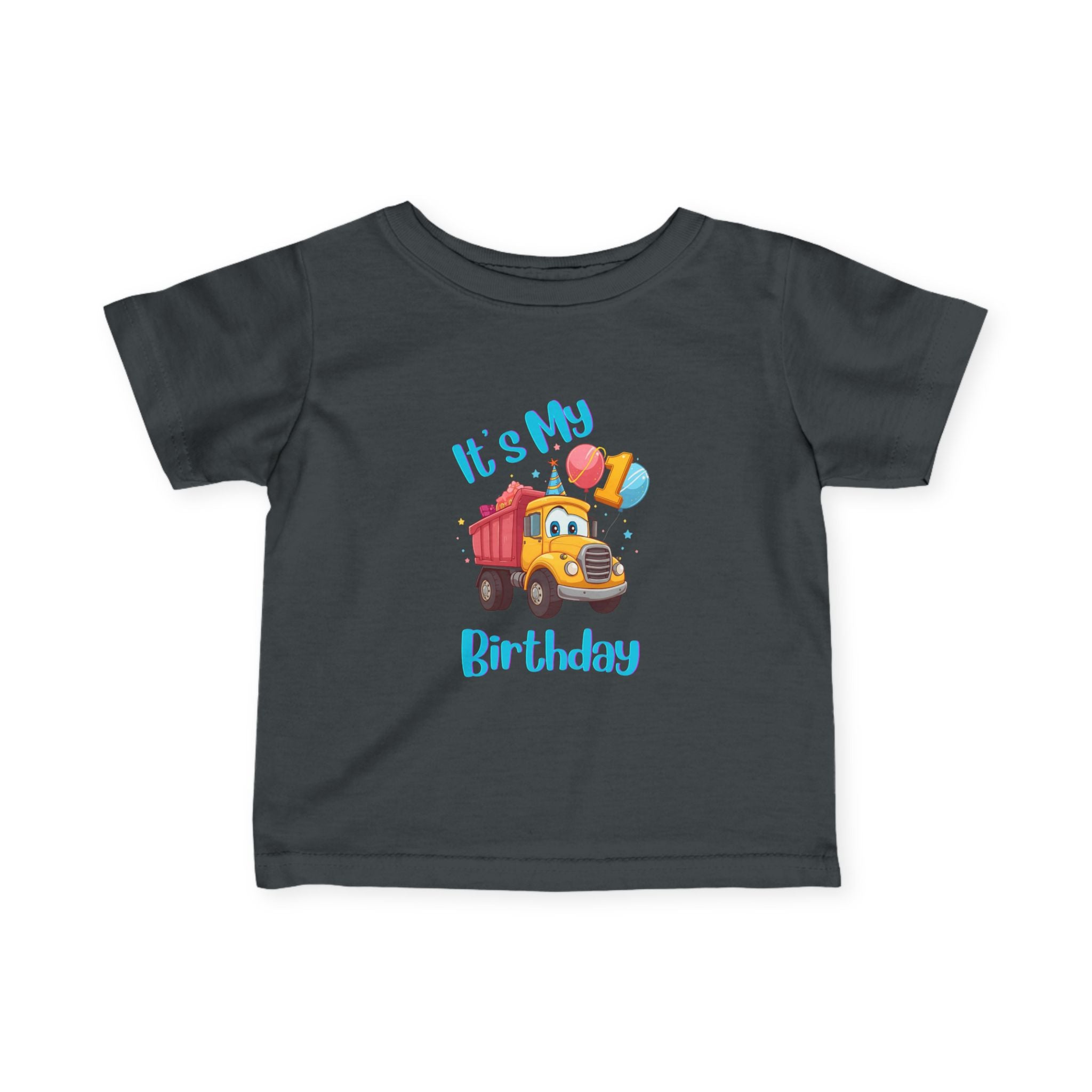 Birthday Truck Tee for Infants, Cute Baby Shirt, Toddler Birthday Outfit, First Birthday Gift, Playful Infant Apparel