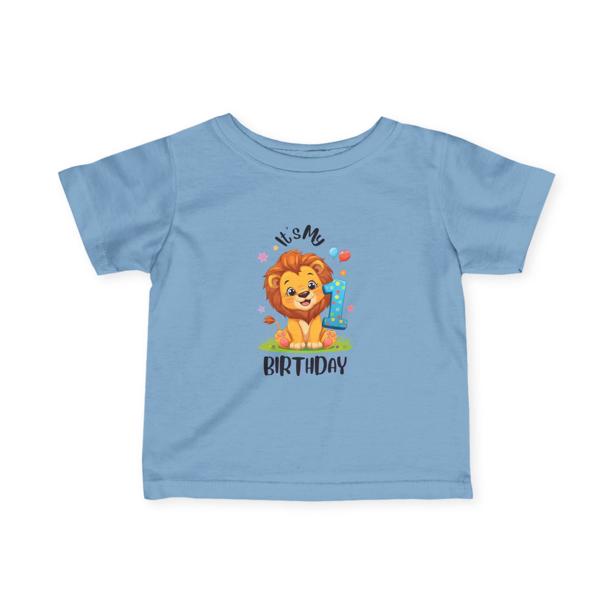 Cute Lion Birthday T-Shirt for Infants, First Birthday Outfit, Baby Shower Gift, Toddler Birthday Top, Kids Party Wear